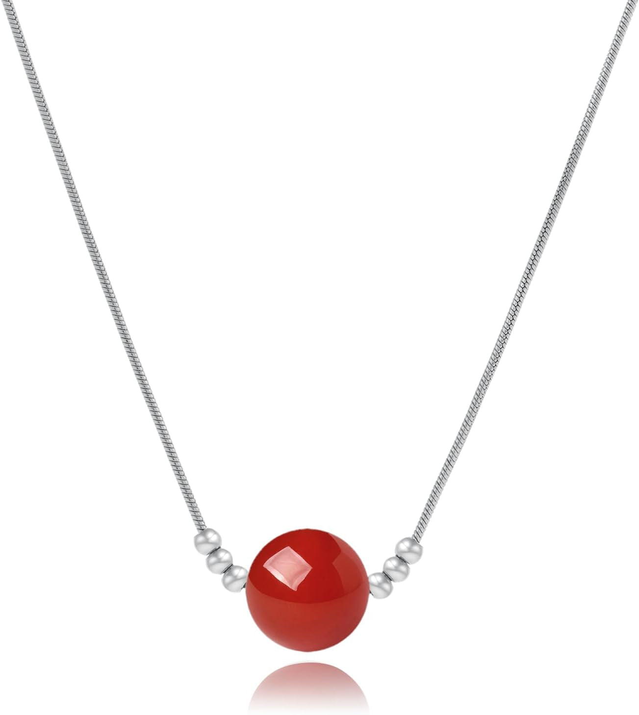 Healing Crystal Necklace for Women - Natural Stone Beaded Handmade Gemstone Jewelry - Protection Crystals Birthstone Necklace